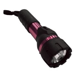 Φακός Led μπαταρίας 1W 3V DC 5000-6500k 150lm αδιάβροχος αλουμινίου κόκκινος IP44