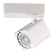 Σποτ τοίχου μονό τετράγωνο GU10 120x60x135mm λευκό αλουμινίου εσωτερικού χώρου IP20
