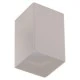 Φωτιστικό οροφής τετράγωνο GU10 80x80x125mm λευκό πλαστικό εσωτερικού χώρου IP20