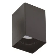 Φωτιστικό οροφής τετράγωνο GU10 80x80x125mm μαύρο πλαστικό εσωτερικού χώρου IP20