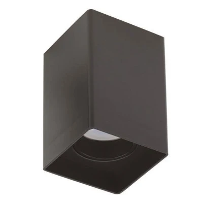 Φωτιστικό οροφής τετράγωνο GU10 80x80x125mm μαύρο πλαστικό εσωτερικού χώρου IP20