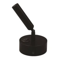 Φωτιστικό σποτ εξωτερικό κινητό μαύρο ARISTON PLUS 2 3W led θερμό λευκό φως 3000k IP20