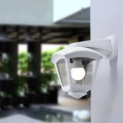 Απλίκα τοίχου Fumagalli Nardo Roby 1xE27 260x275mm λευκή