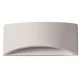 Απλίκα τοίχου LARGE οβάλ γύψινη για λάμπα G9 max 6W 300x95x140mm σε λευκό χρώμα
