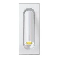Απλίκα τοίχου χωνευτή Led 3W θερμό φως 3000k Α170 λευκή θερμό φως 3000k 240lm IP44 50000h
