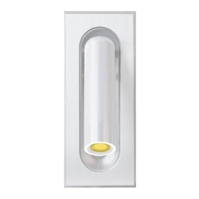 Απλίκα τοίχου χωνευτή Led 3W θερμό φως 3000k Α170 λευκή θερμό φως 3000k 240lm IP44 50000h
