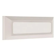 Φωτιστικού τοίχου Led slim 3W 230V 3000k θερμό λευκό φως 110° δέσμης λευκό στεγανό IP65