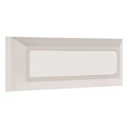 Φωτιστικού τοίχου Led slim 3W 230V 3000k θερμό λευκό φως 110° δέσμης λευκό στεγανό IP65