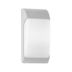 LED απλίκα τοίχου λευκή πλαστική QLITE SLIM ισχύος 220-240V 3000Κ θερμό φως στεγανή IP65