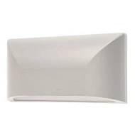 Led slim απλίκα τοίχου 6W 230V θερμό λευκό φως 3000k 300lm λευκή στεγανή IP65 εξωτερικού χώρου
