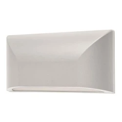 Led slim απλίκα τοίχου 6W 230V θερμό λευκό φως 3000k 300lm λευκή στεγανή IP65 εξωτερικού χώρου