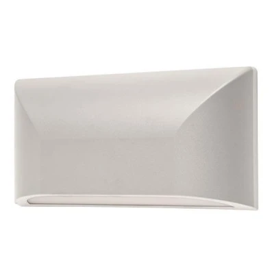 Led slim απλίκα τοίχου 6W 230V θερμό λευκό φως 3000k 300lm λευκή στεγανή IP65 εξωτερικού χώρου