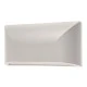 Led slim απλίκα τοίχου 6W 230V θερμό λευκό φως 3000k 300lm λευκή στεγανή IP65 εξωτερικού χώρου