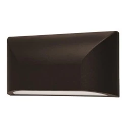 Led slim απλίκα τοίχου 6W 230V θερμό λευκό φως 3000k 300lm μαύρη στεγανή IP65 εξωτερικού χώρου