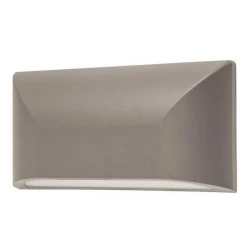 Led slim απλίκα τοίχου 6W 230V θερμό λευκό φως 3000k 300lm γκρι στεγανή IP65 εξωτερικού χώρου