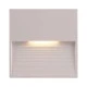 Απλίκα τοίχου Led Slim 3W λευκή 120x120x12 θερμό λευκό φως 3000k εξωτερικού χώρου στεγανή IP65