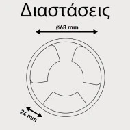 Φωτιστικό δαπέδου εξωτερικό Pro 3f Led 3W 12V Ø68x25mm μαύρο εξωτερικού χώρου στεγανό IP65
