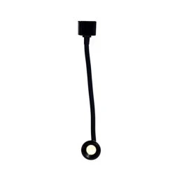 Σποτ ράγας Flexible Universal 2 γραμμών ισχύος 3W 28cm 4000K ενδιάμεσο φως σε μαύρο χρώμα