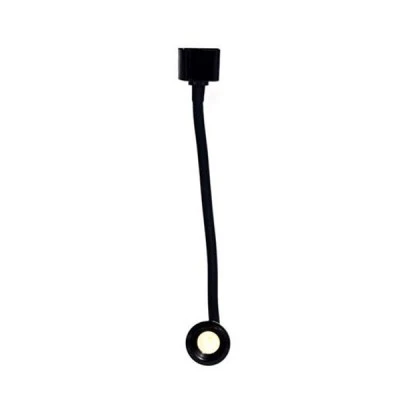 Σποτ ράγας Flexible Universal 2 γραμμών ισχύος 3W 28cm 4000K ενδιάμεσο φως σε μαύρο χρώμα