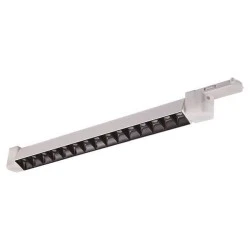 Led σποτ ράγας γραμμικό 15W 4 γραμμών λευκό/μαύρο ενδιάμεσο λευκό φως 4000k 1080lm 25000h