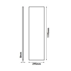 Φωτιστικό led panel 40W 220-240V θερμό φως 3000k 4400lm δέσμης 110° μη στεγανό IP20 25000h