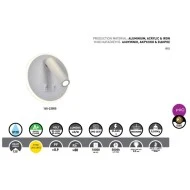 Απλίκα LED κρεβατιού ανάγνωσης "IRIS 1" PRO λευκή ισχύος 9W & 3W 3000K θερμό λευκό φως Απλίκα LED κρεβατιού ανάγνωσης "IRIS 1" PRO λευκή ισχύος 9W & 3W 3000K θερμό λευκό φως