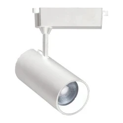 Σποτ ράγας led 2 καλωδίων λευκό 20W θερμό φως 3000k 1800lm δέσμης 24° Φ70x160 15000h