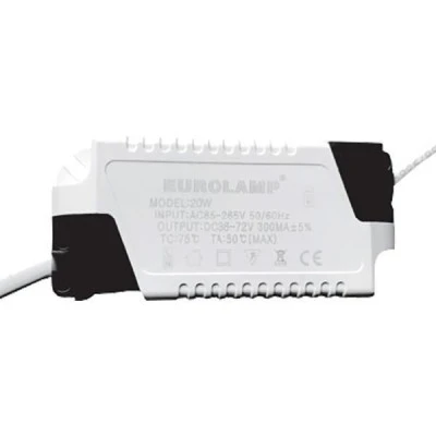 Τροφοδοτικό για LED SLIM PANEL 20W 85-265V AC 50/60Hz 300mA IP20 μη στεγανό