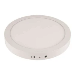 Led panel slim φωτιστικό επίτοιχο στρογγυλό Φ120mm 6W ψυχρό φως 6500k 540lm δέσμης 120° IP44