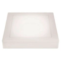 Led panel slim λευκό τετράγωνο επίτοιχο 12W ενδιάμεσο λευκό φως 4000k 1080lm στεγανό IP44