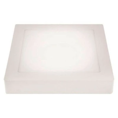 Led panel slim λευκό τετράγωνο επίτοιχο 12W ενδιάμεσο λευκό φως 4000k 1080lm στεγανό IP44