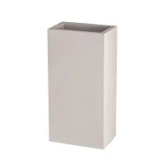 Απλίκα τοίχου UP-DOWN γύψινη για 2 λάμπες GU10 max 6W 120x100x240mm σε λευκό χρώμα