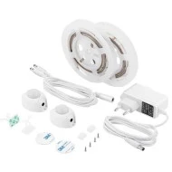 Ταινία led 6W 12V 1,2m θερμό λευκό φως 3000k με αισθητήρα κίνησης δέσμης 120° στεγανό IP65 σετ 2τμχ