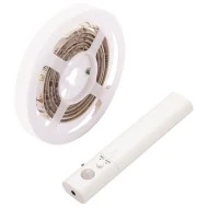 Ταινία led 2,4W 6V μπαταρίας 1m με αισθητήρα κίνησης θερμό φως 3000k στεγανή IP65 30000h