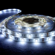 Ταινία led cob 5m 10W 24V ψυχρό λευκό φως 6500k μη στεγανή IP20 ιδανική για εσωτερική χρήση