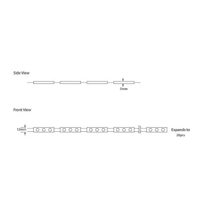 Modules samsung led 1,2W pcs 12V σε πράσινο χρώμα φωτός 126lm IP65