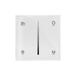Dimmer για χωνευτή τοποθέτηση με ισχύς εισόδου 0-10VDC & τάση 100-240V  T18-1W σε λευκό χρώμα 