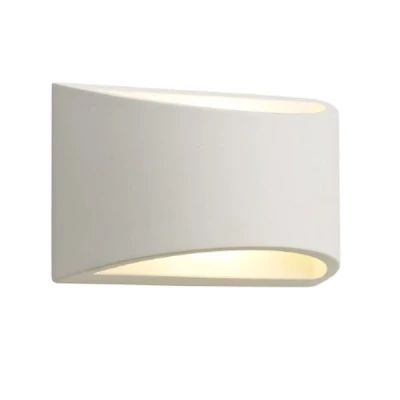Απλίκα τοίχου MEDIUM οβάλ γύψινη για λάμπα G9 max 6w 200x80x120mm σε λευκό χρώμα Απλίκα τοίχου MEDIUM οβάλ γύψινη για λάμπα G9 max 6w 200x80x120mm σε λευκό χρώμα