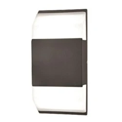 Φωτιστικό απλίκα LED ισχύος 5W 90x40x185 3000k θερμό λευκό φως στεγανή IP54 σε μαύρο χρώμα