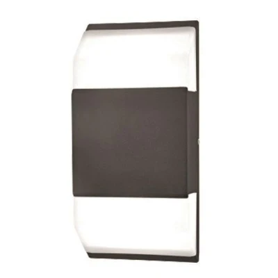 Φωτιστικό απλίκα LED ισχύος 5W 90x40x185 3000k θερμό λευκό φως στεγανή IP54 σε μαύρο χρώμα
