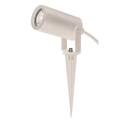 Σποτ κήπου καρφωτό μονό GU10 ισχύος max3W 220-240V πλαστικό σε λευκό χρώμα στεγανό IP65