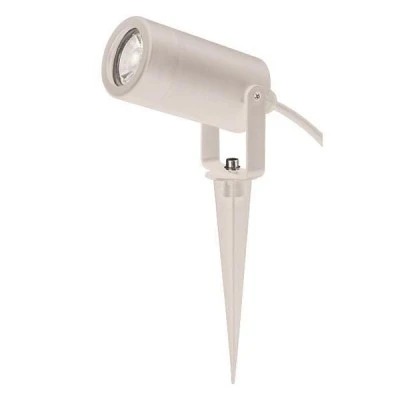Σποτ κήπου καρφωτό μονό GU10 ισχύος max3W 220-240V πλαστικό σε λευκό χρώμα στεγανό IP65