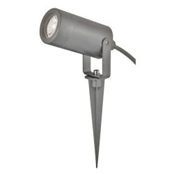 Σποτ κήπου καρφωτό μονό GU10 ισχύος max3W 220-240V στεγανό IP65 πλαστικό σε γκρι χρώμα