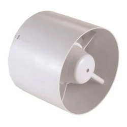Εξαεριστήρας μπάνιου σωληνωτός Φ100mm 12W 220V λευκό χρώμα 130m3/h με θερμική προστασία