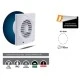 Εξαεριστήρας μπάνιου Φ120mm ισχύος 16W 220V 240m3/h σε λευκό χρώμα Εξαεριστήρας μπάνιου Φ120mm ισχύος 16W 220V 240m3/h σε λευκό χρώμα