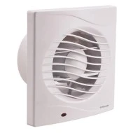 Εξαεριστήρας μπάνιου Φ100mm ισχύος 12W 220V 130m3/h με κλαπέτο σε λευκό χρώμα