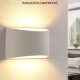 Απλίκα τοίχου MEDIUM οβάλ γύψινη για λάμπα G9 max 6w 200x80x120mm σε λευκό χρώμα Απλίκα τοίχου MEDIUM οβάλ γύψινη για λάμπα G9 max 6w 200x80x120mm σε λευκό χρώμα