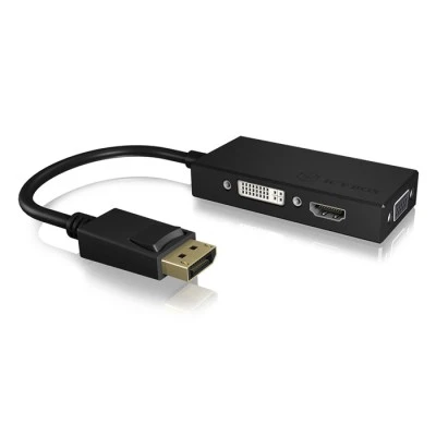 Αντάπτορας 3-σε-1 IB-AC1031 από DisplayPort 1.2 σε HDMI DVI-D ή VGA 0.15m