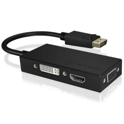 Αντάπτορας 3-σε-1 IB-AC1031 από DisplayPort 1.2 σε HDMI DVI-D ή VGA 0.15m