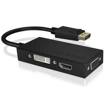 Αντάπτορας 3-σε-1 IB-AC1031 από DisplayPort 1.2 σε HDMI DVI-D ή VGA 0.15m
